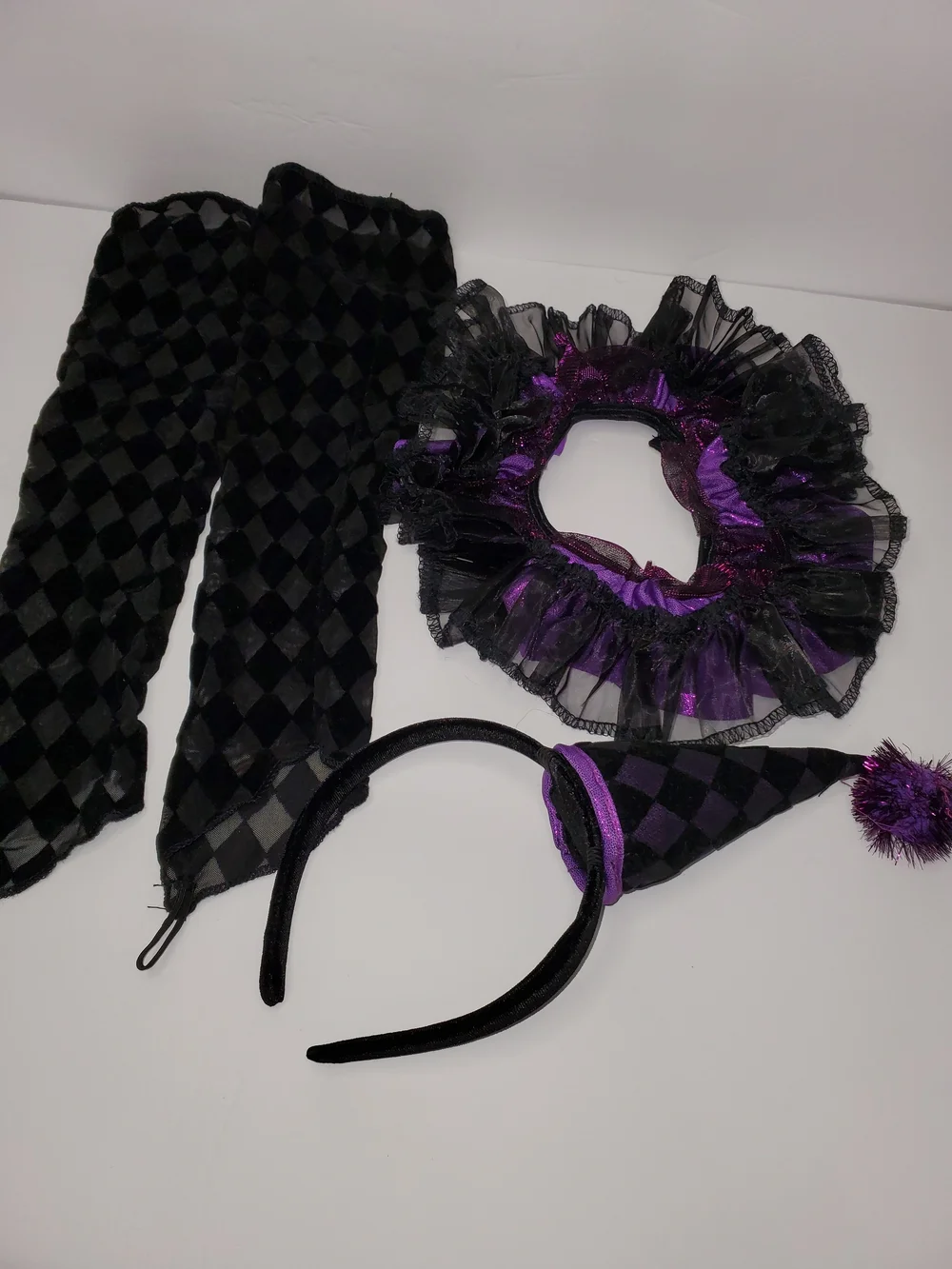 Spirit Dark Clown Costume - Purple & Black - Picture 3 of 4